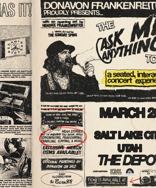 KRCL Welcomes: Donavon Frankenreiter to The Depot March 26