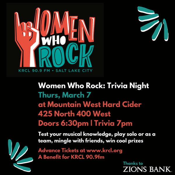 Women Who Rock: Trivia Night on Thurs, March 7